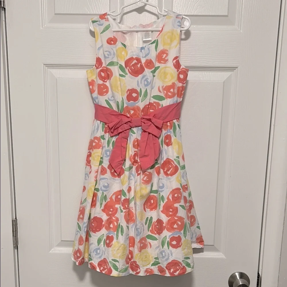 🎁🎁Holiday Flash Sale🎁🎁 EUC Gymboree Little Girls Size 8 Spring Floral Dress - Picture 1 of 5